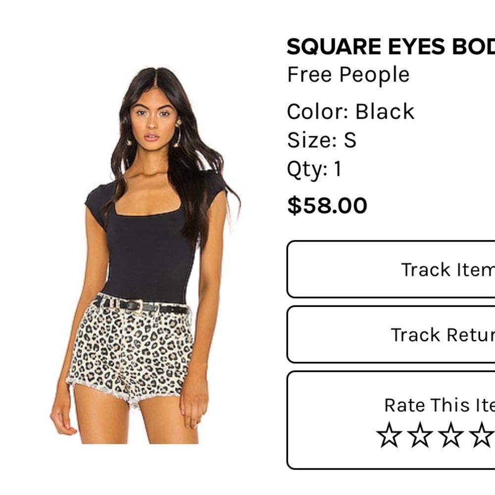 Free People Square Neck Bodysuit